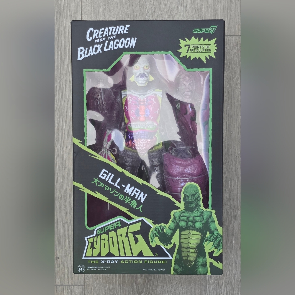 Super7 Creature from the Black Lagoon Gill-Man Super Cyborg X-Ray Action Figure